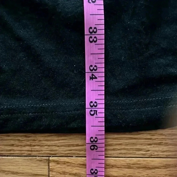 ❤️2/$50❤️[S]Papillon Black Jersey Tank Tunic Dress with Watercolor Print Overlay - Picture 11 of 11